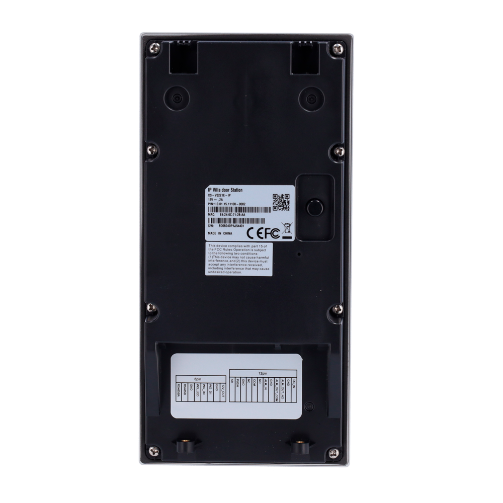 IP video intercom for home - 2Mpx camera - Two-way audio - Monitoring via APP device for telephone - Access via code or MF card - Powered by standard PoE