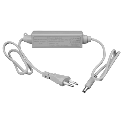 Power source - DC 12V 2A output - 1 output - Standard jack - IP66 waterproof