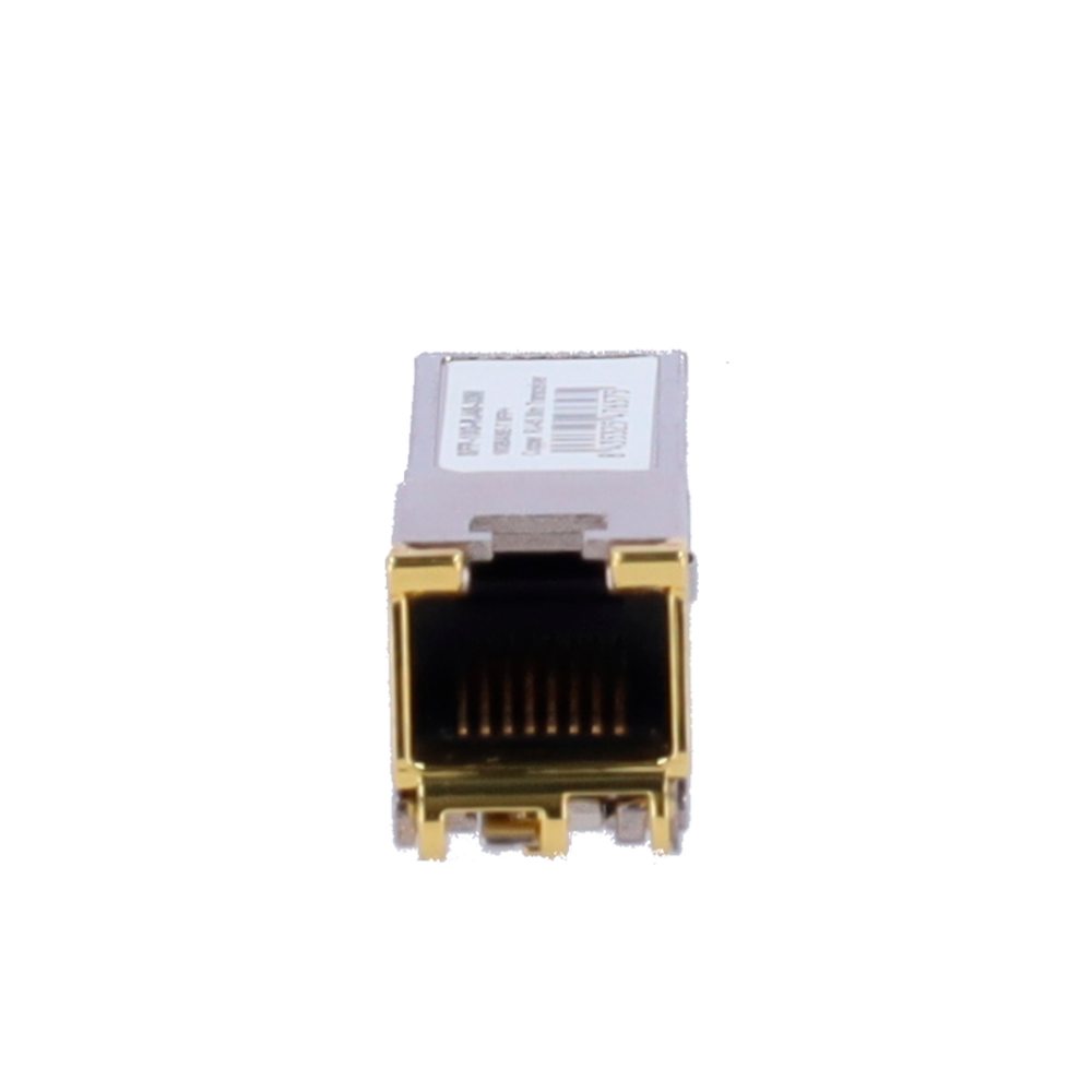 Módulo transceptor SFP+ - Puerto cobre con conector RJ45 - Velocidades soportadas 10/5/2,5/1Gbps - Hasta 30m de distancia a 10Gbps - Normativa Eficiencia IEEE 802.3az - Carcasa Metálica