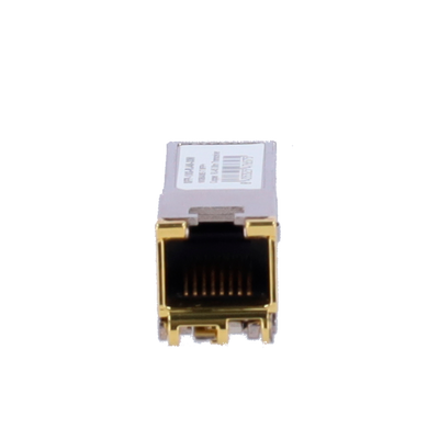 Módulo transceptor SFP+ - Puerto cobre con conector RJ45 - Velocidades soportadas 10/5/2,5/1Gbps - Hasta 30m de distancia a 10Gbps - Normativa Eficiencia IEEE 802.3az - Carcasa Metálica