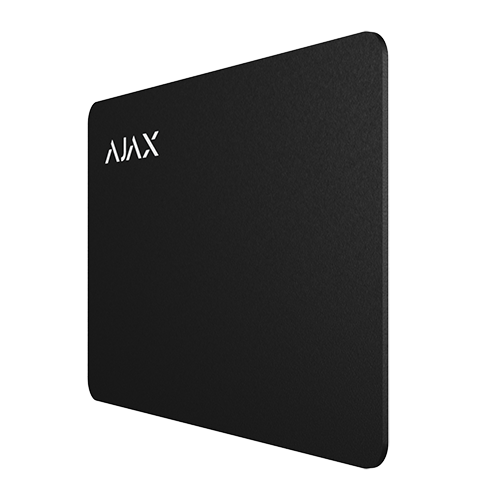 Ajax - Contactless access card - Mifare DESFire® technology - Compatible with KeyPad Plus - Maximum security and rapid user identification - Black color