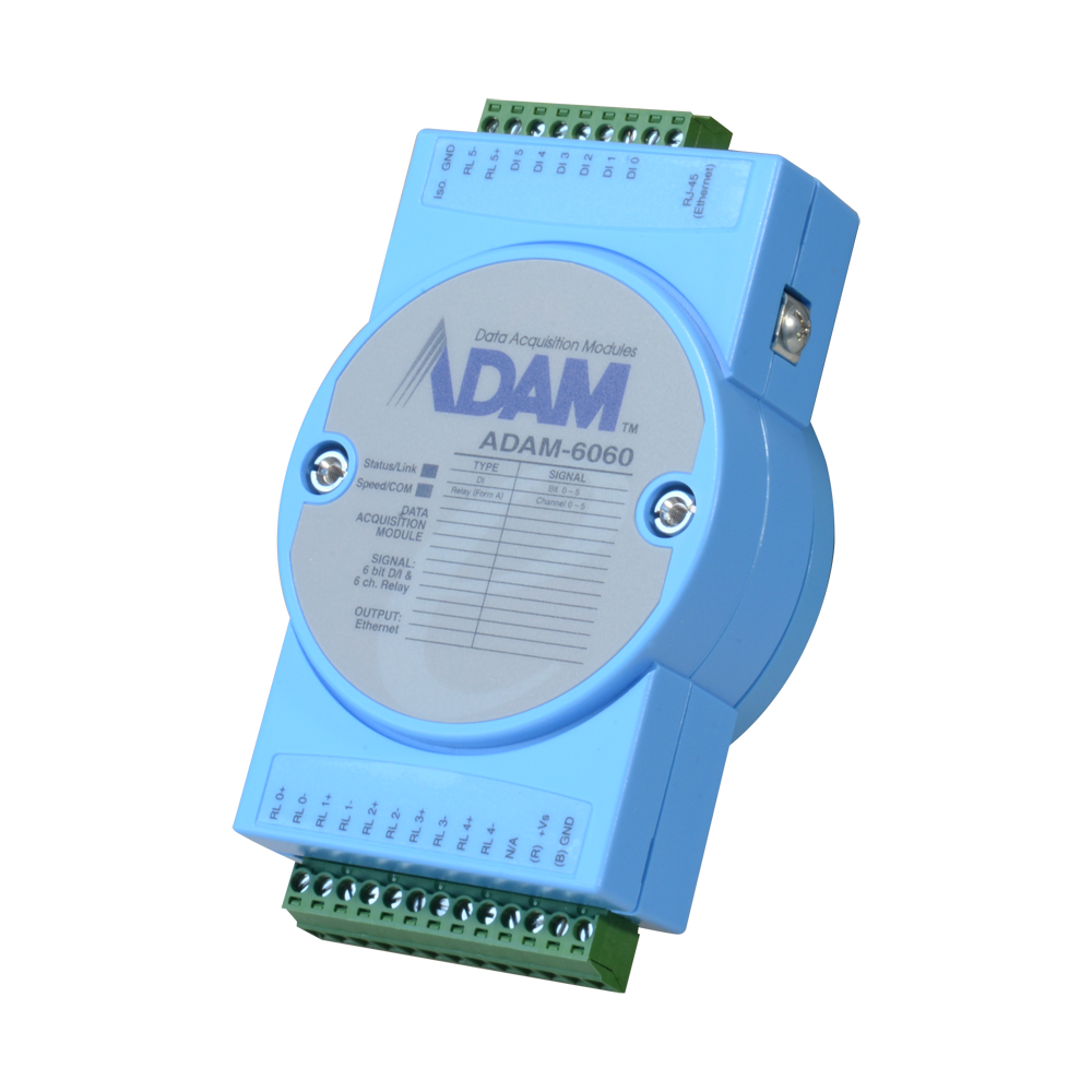Modulo di acquisizione e controllo dati - 6 ingressi digitali / 6 uscite relè - Protocolli: Modbus/TCP, TCP/IP, UDP, HTTP,... - Possibilità di creare regole di controllo analogico - Server web integrato - 1 porta Ethernet 10/100 Base-TX - Innowatt