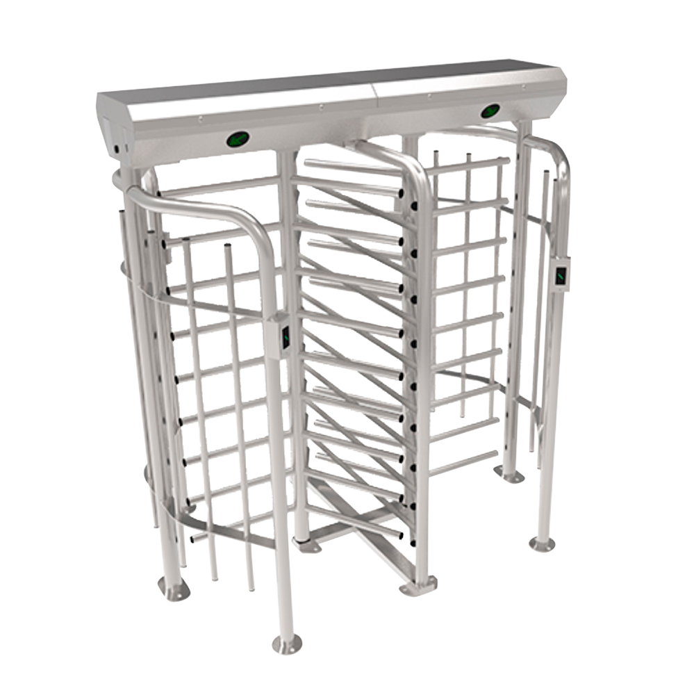 Tornello ad accesso bidirezionale - 9 doppi bracci rotanti - Orari, allarmi e modalità di apertura - Dimensioni del passaggio 580 mm | Forza regolabile - Realizzato in acciaio inossidabile SUS316 - Compatibile con sistemi di terze parti