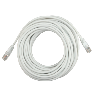 Cable UTP - Ethernet - Conectores RJ45 - Categoría 5E - 10 m - Color blanco
