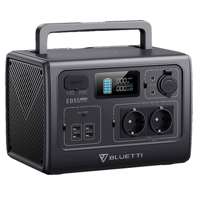 Batteria portatile  - Grande capacità 537Wh - Potenza in uscita 700W max | LiFePO4  - Uscite multiple/Moduli di ricarica multipli - 2500 cicli di vita - Schermo LCD