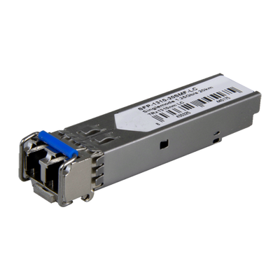 Módulo Transceptor SFP - TRx 1310 nm - Fibra Monomodo - Tipo de conector LC dúplex - Máximo 20 km - 1.25Gb/s - 1000Base-LX