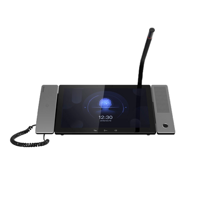 Monitor maestro para videoporteros - Pantalla IPS de 10,1" - Audio omnidireccional - TCP/IP, SIP - Ranura microSD hasta 128 GB - Teléfono para comunicación