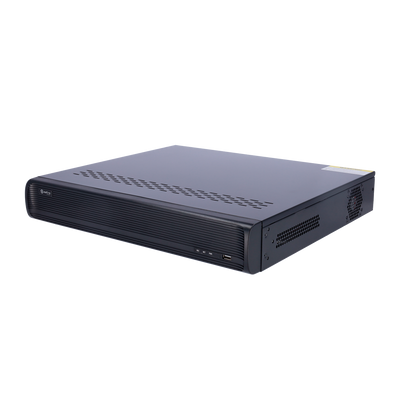 Safire Smart - NVR video recorder for A2 range IP cameras - 16CH video / H.265+ compression / 4HDD - Resolution up to 12Mpx / Bandwidth 160Mbps - HDMI 4K, HDMI FullHD and VGA / Dewarping Fisheye - Facial recognition / Smart search