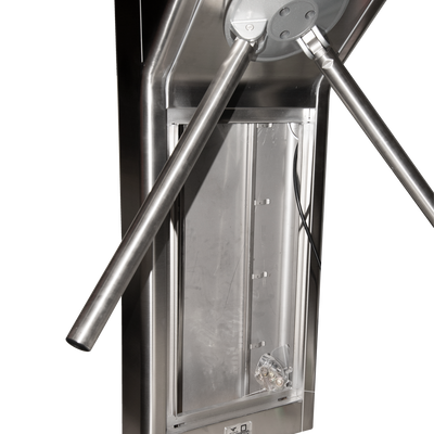 Two-way access switch - 3 automatic rotary arms - Controls, alarms and opening modes - Floor dimensions 600 mm | Adjustable force - 1.5 mm SUS304 stainless maple | IP54 - Compatible with third party systems