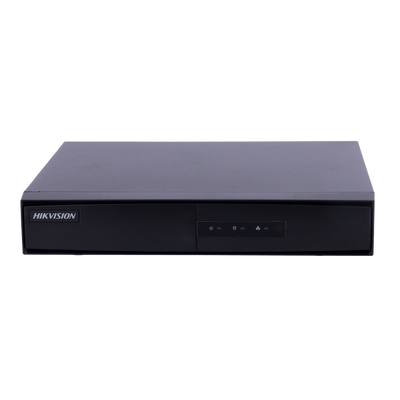 Hikvision - Gamma CORE - Videoregistratore NVR per telecamere IP - 4 CH video PoE 36 W / Risoluzione massima 6 Mp - Larghezza di banda 40 Mbps - Ammette 1 hard disk