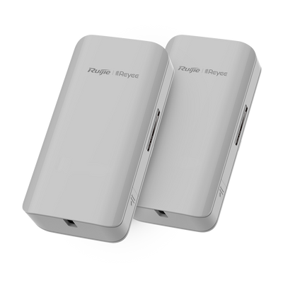Reyee - 500m wireless connection - Frequency 2,400 GHz 2,483 GHz - Based on 802.11 b/g/n - IP55, suitable for outdoors - 2 paired units