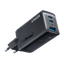 Anker - Caricabatterie USB - Potenza 65W | Con tecnologia GaNPrime - Ricarica veloce  - Uscite 1 USB-A, 2 USB-C (IQ4.0 e PPS 2.0) - Per portatili, Tablet.. | Colore nero