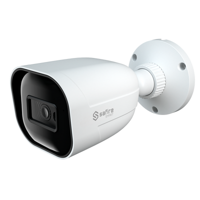 Safire Smart - Cámara Bullet 4 en 1 Rango B1 - 5 Mpx ( (2560x1936) , 1/2.5" CMOS - Lente 3.6 | Alcance IR 30 m - DWDR, HLC, BLC, AGC - Resistente al agua IP67