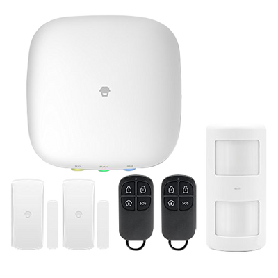 Alarm system and Smart Home - Panel with Wifi and GSM / GPRS module - Sending push and call notifications - 1 Volumetric PIR detector - 2 door / window magnetic contacts - 2 remote control remote controls