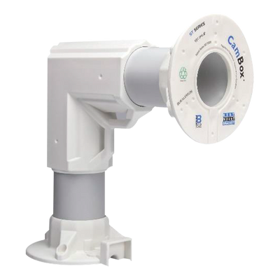 Angled wall mount - For outdoor use - Compatible with all CamBox products - Made of plastic