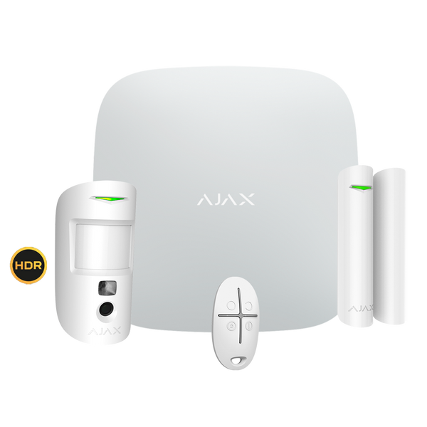 Kit allarme wireless Ajax con centrale, sensori e telecomandi