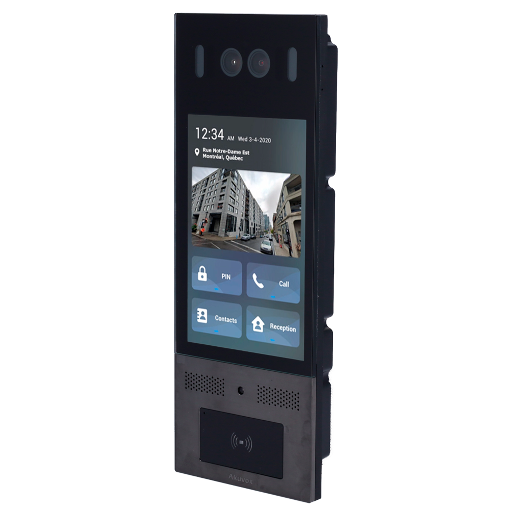 Posto esterno videocitofono IP antivandalo Akuvox incluso nel kit Innowatt