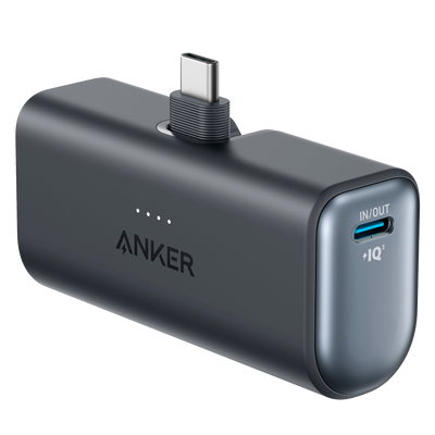 Anker mini Power bank - Capacidad 5000mAh - Entradas Conector USB-C, USB-C - Salidas Cable integrado, USB-C - Cable integrado: USB-C - Carga rápida PD22.5W