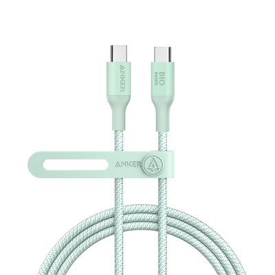 Anker - Cable USB2.0  - USB-C a USB-C - Cable de Bio-Nylon trenzado - Longitud 1.8m - Color verde
