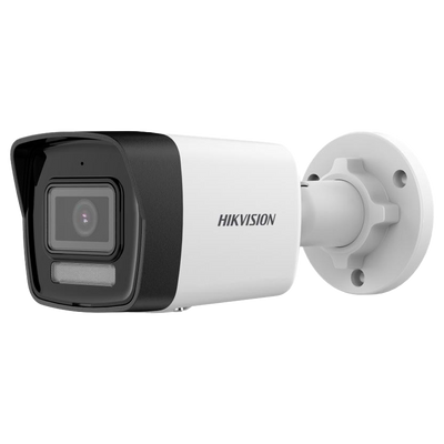 Telecamera Bullet IP Hikvision - Gamma Value | Microfono integrato - 4 MP | Ottica 2.8 mm - IR 30 m | WDR 120 dB | Luce Bianca - PoE | H.265+| IP67 | Rilevamento del movimento 2.0 - WEB, Software CMS, Smartphone e NVR