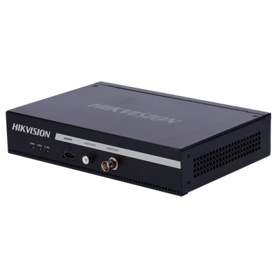 Decodificador Hikvision - 16 canales - Resolución máxima 32 Mpx - 1 salida HDMI 4K | 1 salida BNC - Audio | Alarmas | Compatible con ONVIF - Válido para cámaras IP, NVR y otros dispositivos