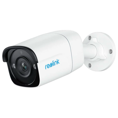 Reolink Telecamera IP PoE P320 - 5MP Full HD (2880x1616) - IR 30 m / PoE - Rilevamento di Persone / Veicoli / Animali domestici - Audio bidirezionale / Slot MicroSD - Adatta per esterni