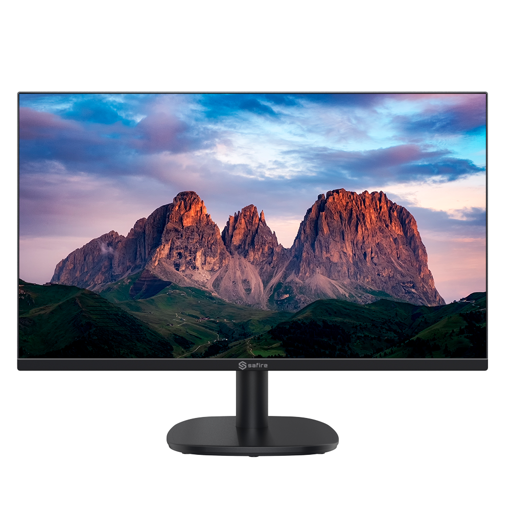 Monitor SAFIRE LCD 27" - Progettato per la videosorveglianza 24/7 - Risoluzione Full HD (1920x1080) [%VAR%] - Formato 16:9 - Ingressi: 1xHDMI, 1xVGA - Supporto VESA 100x100 mm