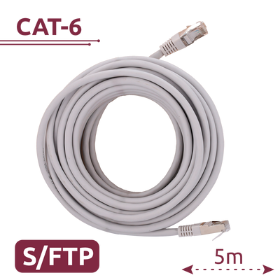 Cavo SFTP - Ethernet - Connettori RJ45 - Categoria 6A - 5 m - Colore bianco