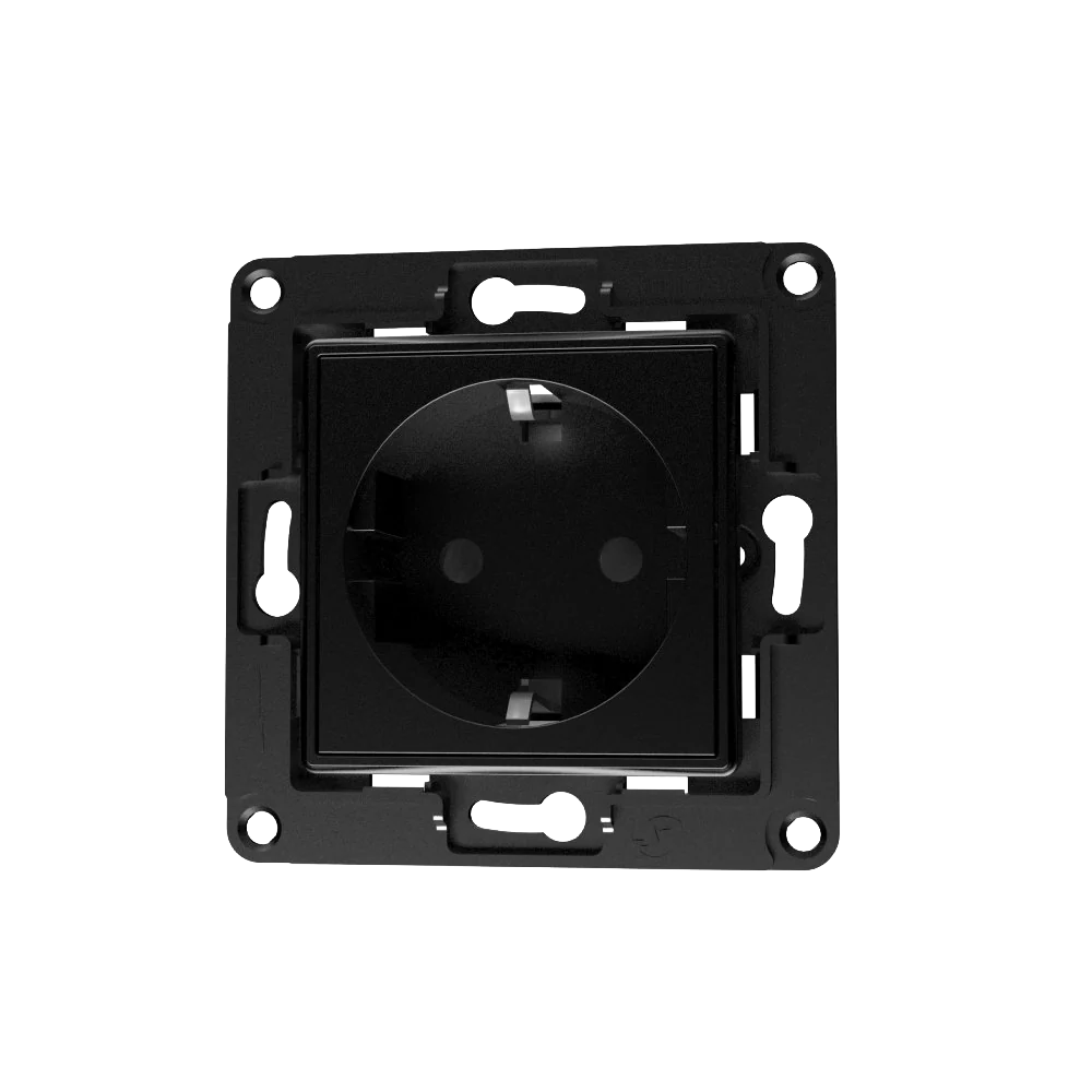 Shelly Wall Socket EU Negro