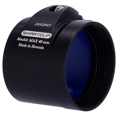 Clip-on - Ghiera M52x0.75 - Dimensione 48 mm - Alluminio - Nero