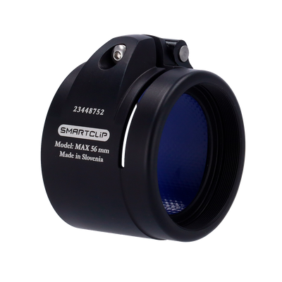 Clip-on - Ghiera M52x0.75 - Dimensione 56 mm - Alluminio - Nero
