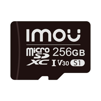 Imou Tarjeta de memoria Micro SD Clase 10 256GB - Compatible para camaras de vigilancia - Clase 10 / V30 - Uso en interiores - Material platico - Facil instalacion