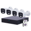 Kit de Videovigilancia Uniarch - NVR 8 canales IP | 1 TB HDD - 4 Cámaras bullet IP67 - Plug &amp; Play | UMD | PoE - Detección Humanos y Vehículos - Interfaz WEB, CMS, Smartphone y NVR