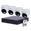 Kit de Videovigilancia Uniarch - NVR 8 canales IP | 1 TB HDD - 4 Cámaras Turret IP67 - Plug &amp; Play | UMD | PoE - Detección Humanos y Vehículos - Interfaz WEB, CMS, Smartphone y NVR