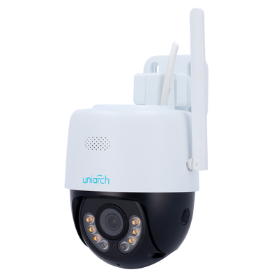 Telecamera IP PT Uniarch 5 Megapixel WiFi - 1/2.7" Progressive Scan CMOS - Ottica 4 mm - Autotracking - Portata IR 30 m luce bianca 10 m - Wifi IEEE802.11b/g/n