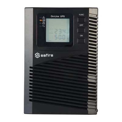 SAI online - Power 1000VA/900W - Input 200~240 Vac / Output 200~240 Vac - 2 protected SAI/UPS outputs - Recharge time 4~5 hours - 2 sealed lead-acid batteries (included)