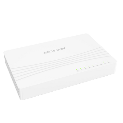Interruttore da tavolo Hikvision - 8 porte RJ45 - Velocità 10/100 Mbps - Plug &amp; Play - Basso consumo