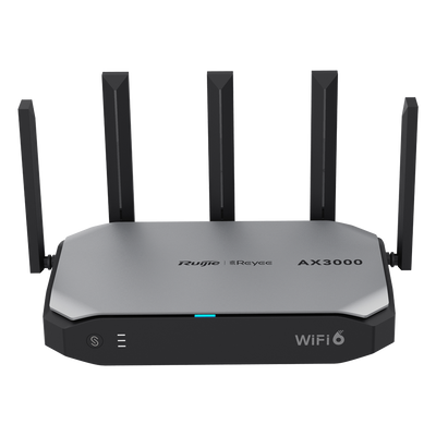 Reyee Cloud Wi-Fi Router with Mesh - Wi-Fi 6 2x2 | 5 RJ45 Ports 10/100 /1000 Mbps - Supports up to 4 WANs for failover or balancing - Up to 1200 Mbps bandwidth - IPSec, L2TP, PPTP, OpenVPN VPN server - Intelligent lar control