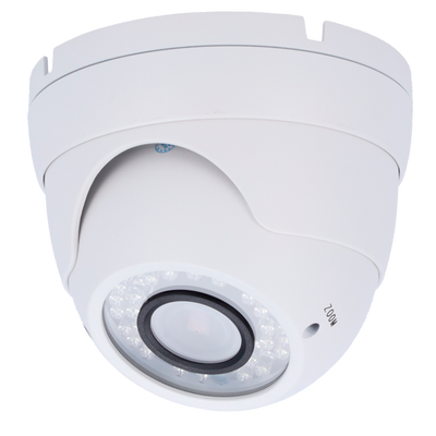 Cámara domo gama ECO 720p - Salida HDCVI - 1,3 Mp PS4100+V20 - Lente 2,8~12 mm - LED IR Alcance 20 m - Resistente al agua IP66