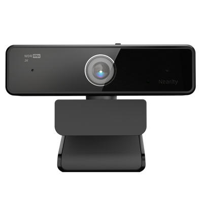 Nearity Webcam - Resolución 4 MP - Ángulo de visión de 90º - Micrófono dual integrado - USB 2.0 - Plug &amp; Play