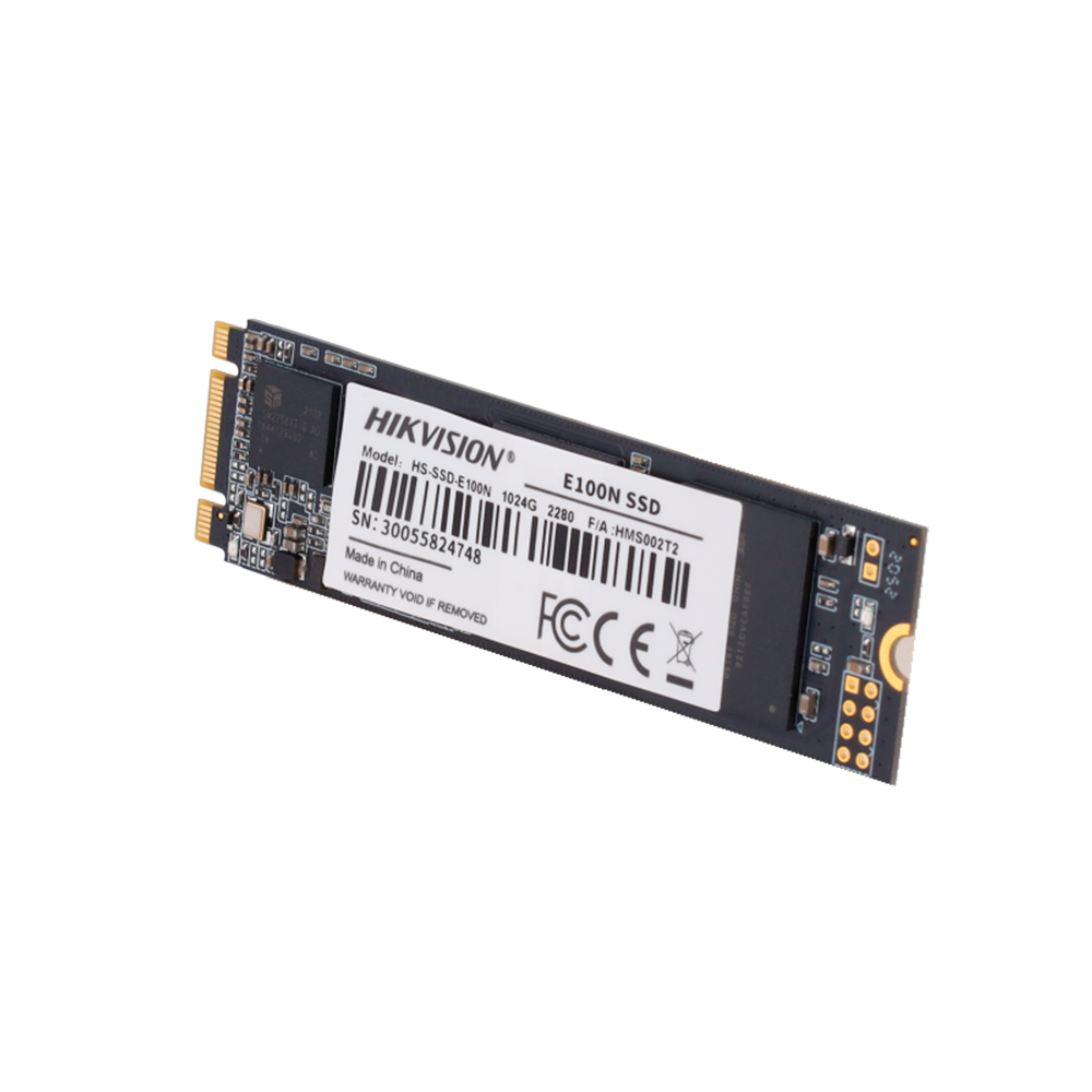 Hard disk Hikvision SSD - Capacità 1024GB - Interfaccia M2 SATA III - Velocità di scrittura fino a 550 MB/s - Lunga durata - Ideale per piccoli server o PC