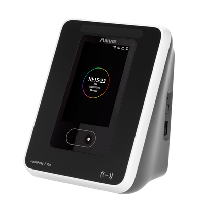 Anviz Access and Presence Control - Facial biometric system with double sensor - Facial recognition, card and PIN - 3,000 users | 100,000 logs - 8 attendance modes | Integrated controller - CrossChex software