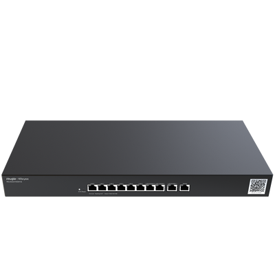 Reyee Router Controller Cloud - 9 LAN Ports + 1 WAN Port - 10 RJ45 10/100 /1000 Mbps Ports - Supports up to 4 WANs for failover or balancing - Up to 1500 Mbps Bandwidth - IPSec, L2TP, VPN Server PPTP, OpenVPN