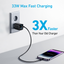 Anker - Caricabatterie USB - Potenza 33W - Ricarica veloce  - Uscite USB-C, USB-A - Colore bianco