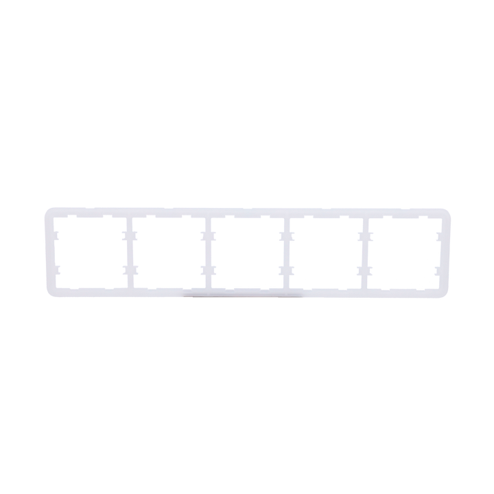 Ajax - LightSwitch Frame (5 seats) - Frame for five switches - Compatible with 2 x AJ-SIDEBUTTON - Compatible with 3 x AJ-CENTERBUTTON