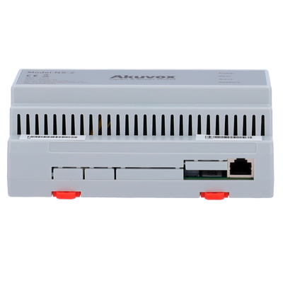 2-hilos to IP converter - 6 groups of 2-hilos - TCP/IP with RJ45 - Powers 2-hilos devices - Cascade connection of converters - DIN rail mounting