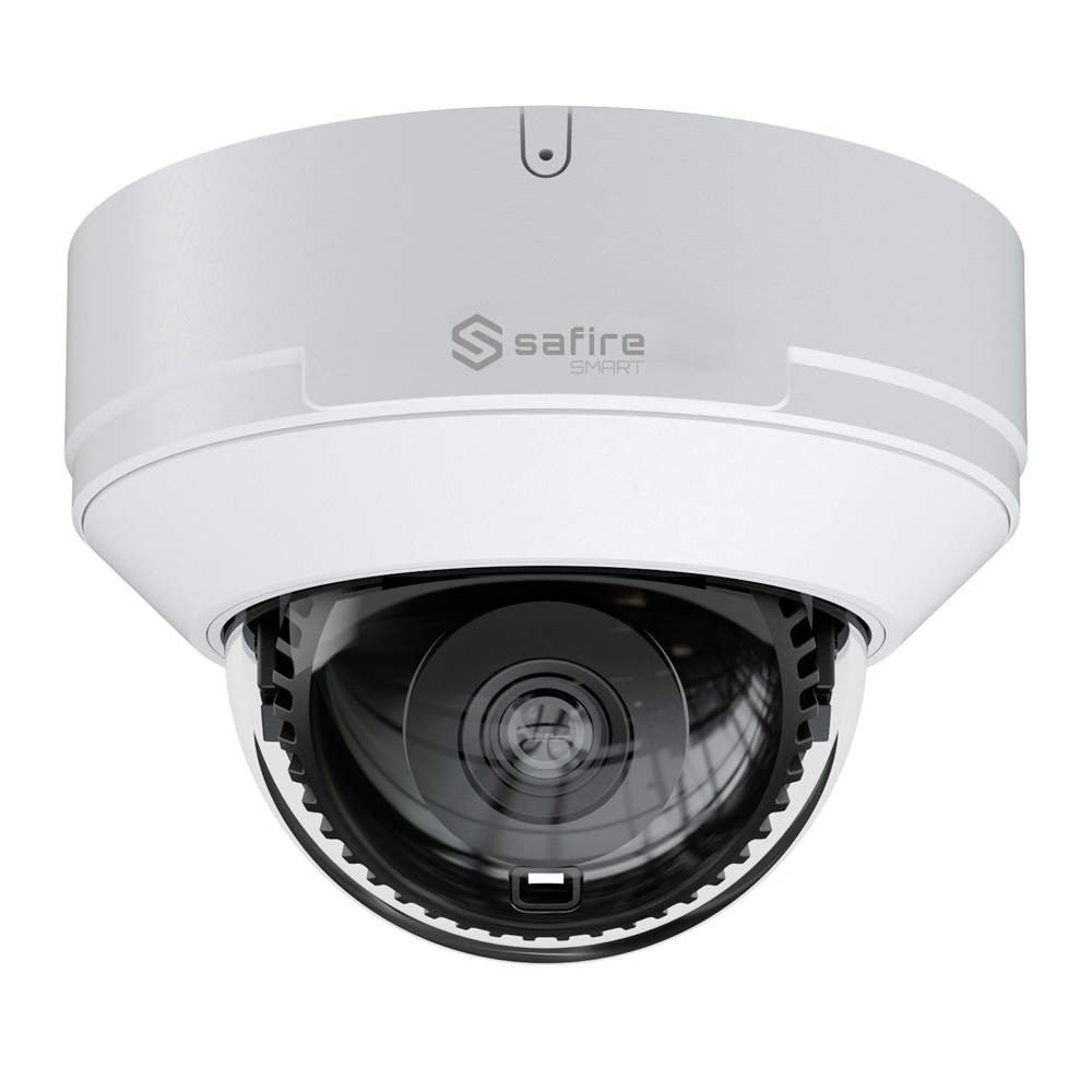 Safire Smart - Cámara Domo 4 en 1 Gama E1 - 5 Mp (2560x1936), 1/2.7" CMOS - Lente 2.8 mm | Alcance IR 30 m - DWDR, HLC, BLC, AGC - Resistente al agua IP67, Antivandálico IK10