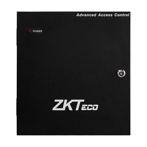 Caja controladora - Compatible con controlador ZK-C2-260 - Tamper de apertura - Bloqueo con llave - Fuente de alimentación | Espacio para la batería - Indicador LED de estado