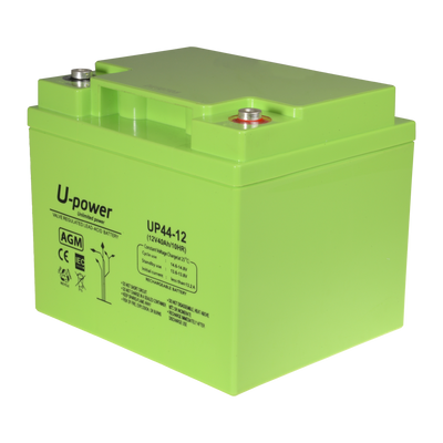 Upower - Rechargeable battery - AGM lead-acid technology - Voltage 12 V - Capacity 40.0 Ah - 170 x 197 x 165 mm / 14200 g - For backup or direct use