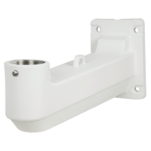 Staffa a parete - Per telecamere dome motorizzate - 160mm (I) x 115mm (H) x 255mm (P) - Resistenza al carico 30 Kg - In acciaio inox - Colore bianco